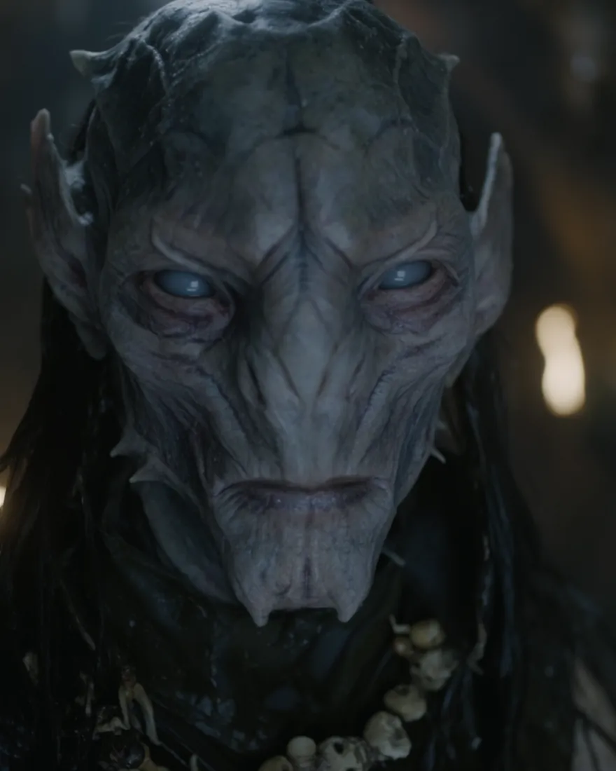 The symmetry is the part that unsettles, pale eyes set either side of a line drawn straight down the skull.